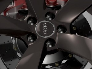audi r8 spyder wheel 3D Model
