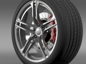 audi r8 gt wheel 3D Model