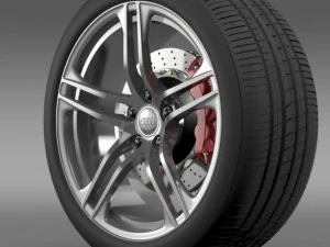 audi r8 gt wheel 3D Model