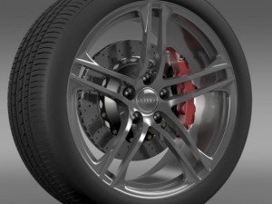 audi r8 gt wheel 3D मॉडल