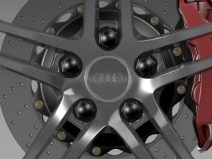 audi r8 gt wheel 3D मॉडल