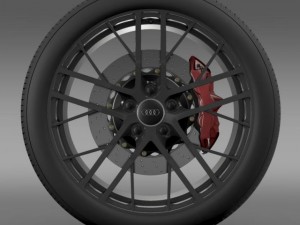 audi r8 lmx wheel 2014 Modelo 3D