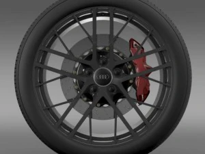 audi r8 lmx wheel 2014 3D Model