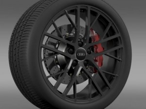 audi r8 lmx wheel 2014 Modelo 3D