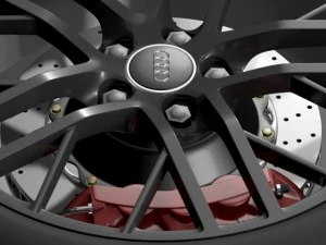 audi r8 lmx wheel 2014 3D Model