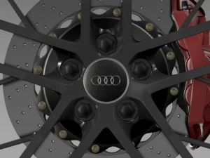 audi r8 lmx wheel 2014 3D Model