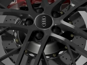 audi r8 lmx wheel 2014 3D Model