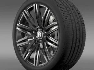 宾利大陆 GT 速度轮 2014 3D 模型