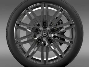 bentley continental gt speed wheel 2014 3D Model