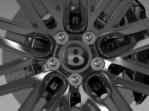bentley continental gt speed wheel 2014 3D Model