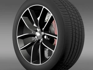 dodge challenger 392 wheel 2015 3D Model