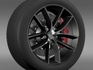 dodge challenger 392 wheel 2015 3D Model