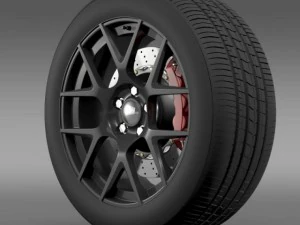 dodge challenger rt shaker wheel 2015 3D Model