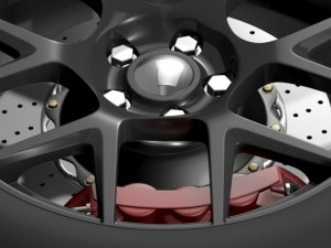 dodge challenger rt shaker wheel 2015 3D Модель