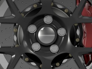 dodge challenger rt shaker wheel 2015 3D Модель