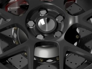 dodge challenger rt shaker wheel 2015 3D Модель