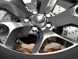 dodge challenger sxt wheel 2015 3D Модель