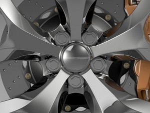 dodge challenger sxt wheel 2015 3D Модель