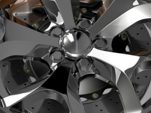 dodge challenger sxt wheel 2015 3D Модель
