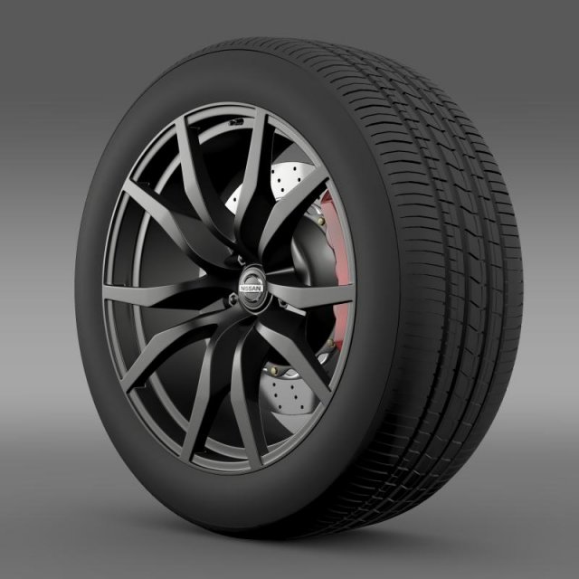 nissan gtr wheel 2015 3D मॉडल .c4d .max .obj .3ds .fbx .stl .blend 