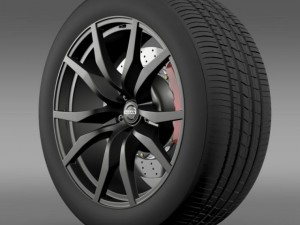 nissan gtr wheel 2015 3D Model