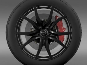 nissan gtr wheel 2015 3D मॉडल