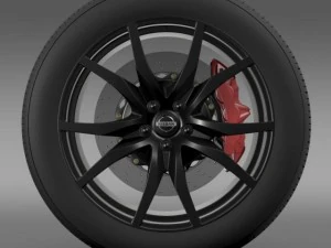 nissan gtr wheel 2015 3D Model