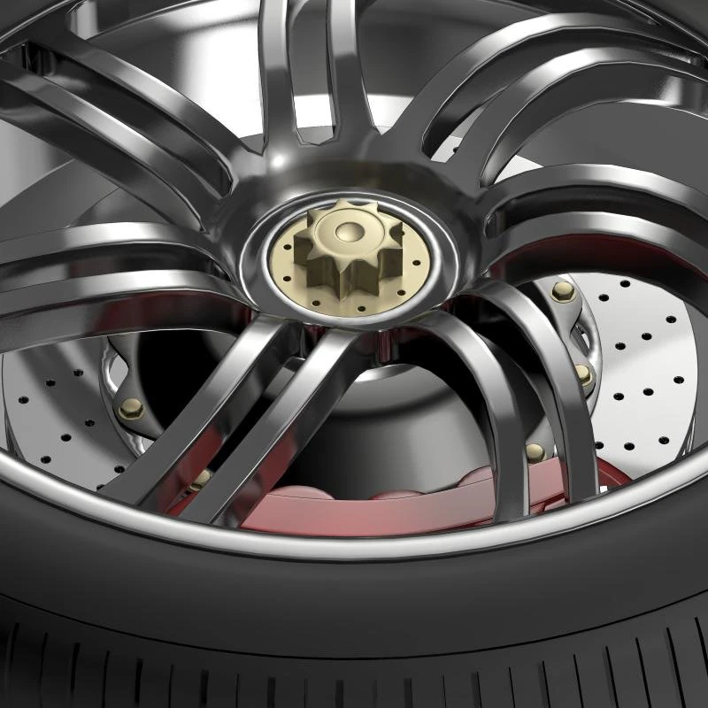 pagani huayra wheel 3D Model .c4d .max .obj .3ds .fbx .stl .blend 
