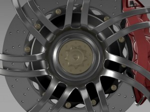 pagani huayra wheel 3D Model