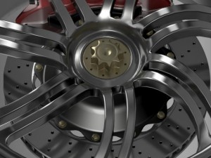 pagani huayra wheel 3D Model