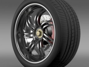 pagani huayra wheel 3D Model