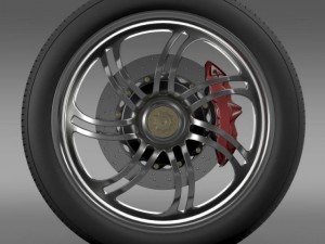 pagani huayra wheel 3D Model