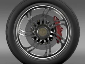 pagani huayra wheel 3D Model
