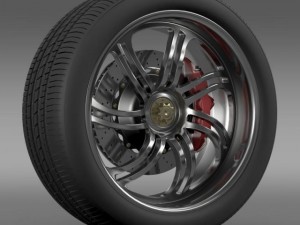 pagani huayra wheel 3D Model