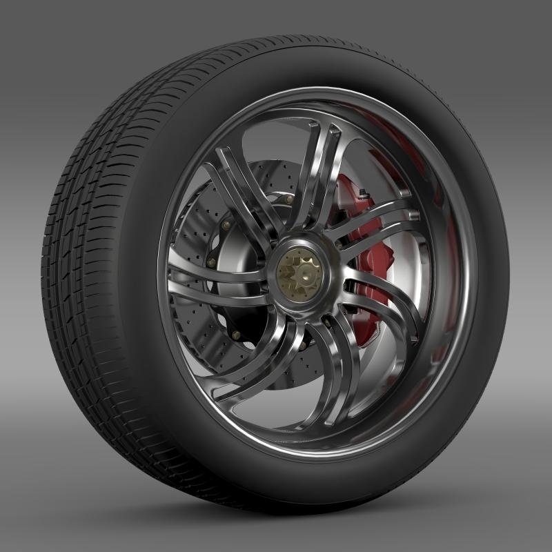 Pagani Huayra Wheel 3d Model In Parts Of Auto 3dexport