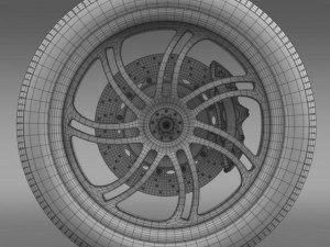 pagani huayra wheel 3D Model