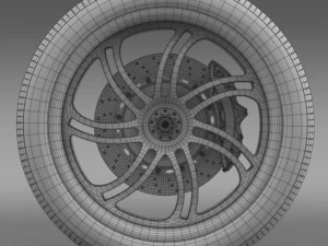 pagani huayra wheel 3D Model