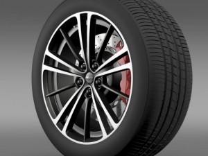 subaru brz wheel 2013 3D Model