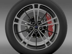 subaru brz wheel 2013 3D Model