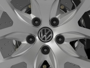 volkswagen crosspolo 2014 wheel 3D Model