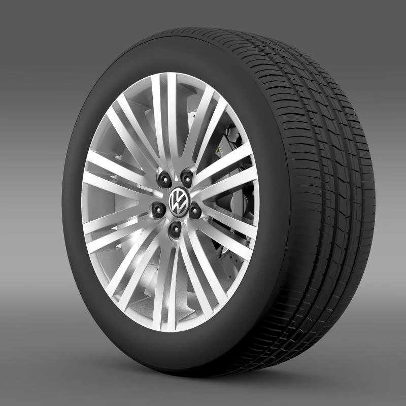 volkswagen polo bluegt wheel 2014 3D Model .c4d .max .obj .3ds .fbx .stl .blend 