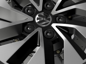 volkswagen polo bluemotion 2014 wheel 3D 模型