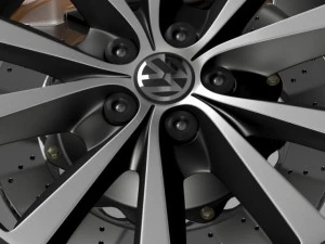 volkswagen polo wheel 2014 3D Model