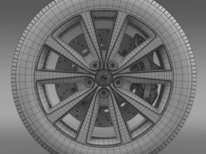 volkswagen polo wheel 2014 Modelo 3D