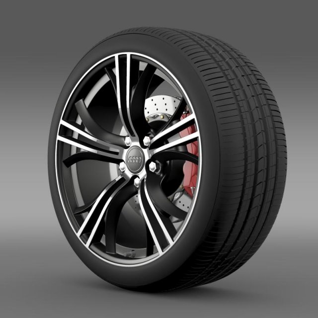 audi r8 exclusive wheel 3Dモデル .c4d .max .obj .3ds .fbx .stl .blend 