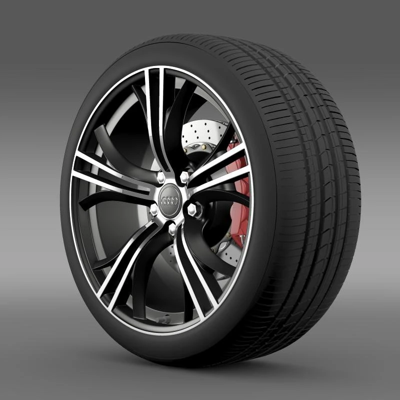 audi r8 exclusive wheel 3D Model .c4d .max .obj .3ds .fbx .stl .blend 