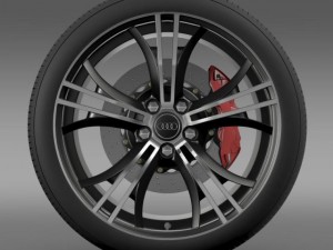 audi r8 exclusive wheel 3Dモデル