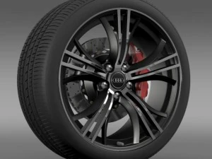 audi r8 exclusive wheel 3D Model