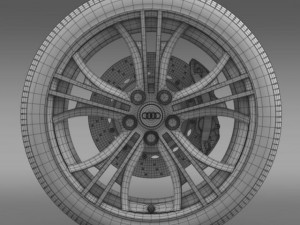 audi r8 exclusive wheel 3Dモデル