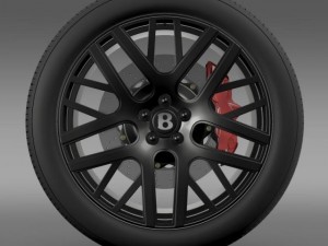 bentley continental gt speed wheel 3D Model